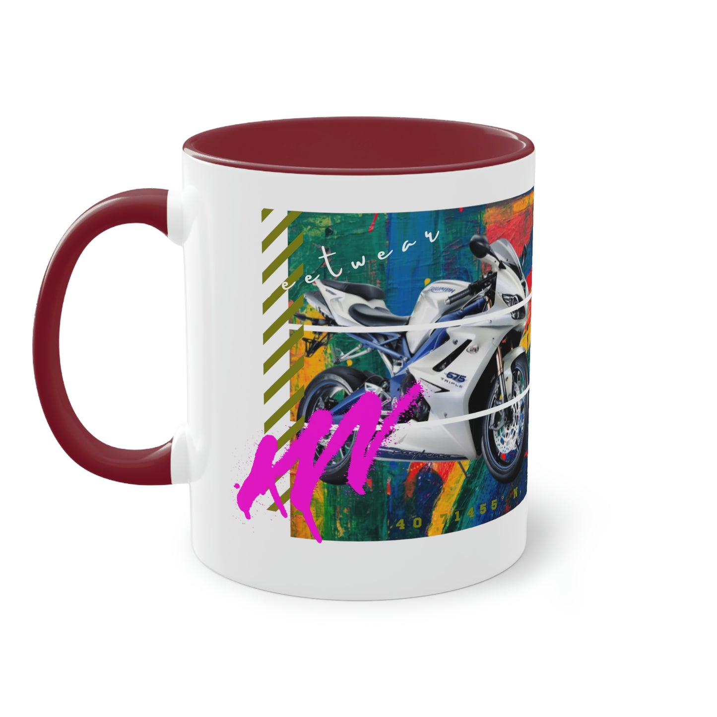 Coffee Mug  ( Urban White Sports Bike )
