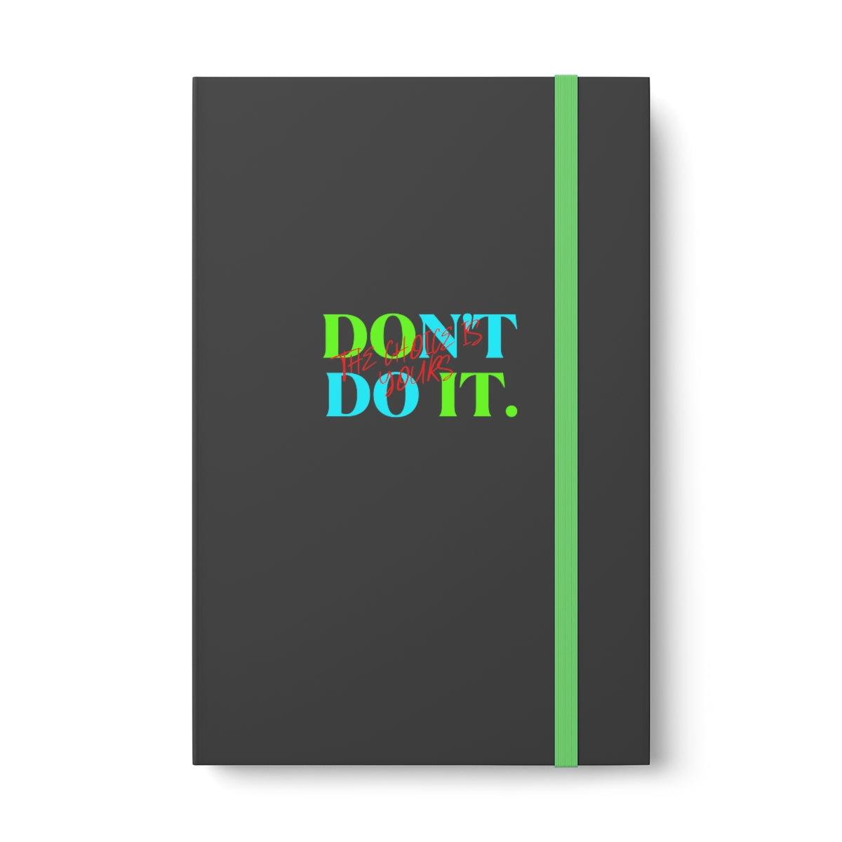 Hardcover Journal Color Contrast Notebook - Ruled (Do It Don't Do It)