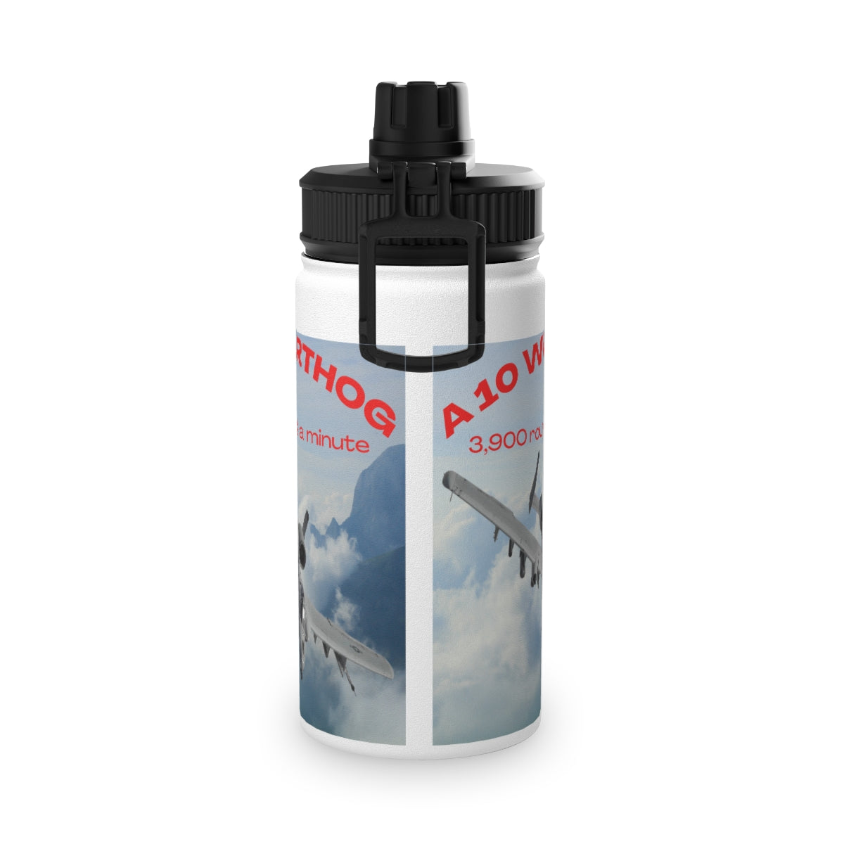 Stainless Steel Water Bottle, Sports Lid ( SPITFIRE ) Military Style