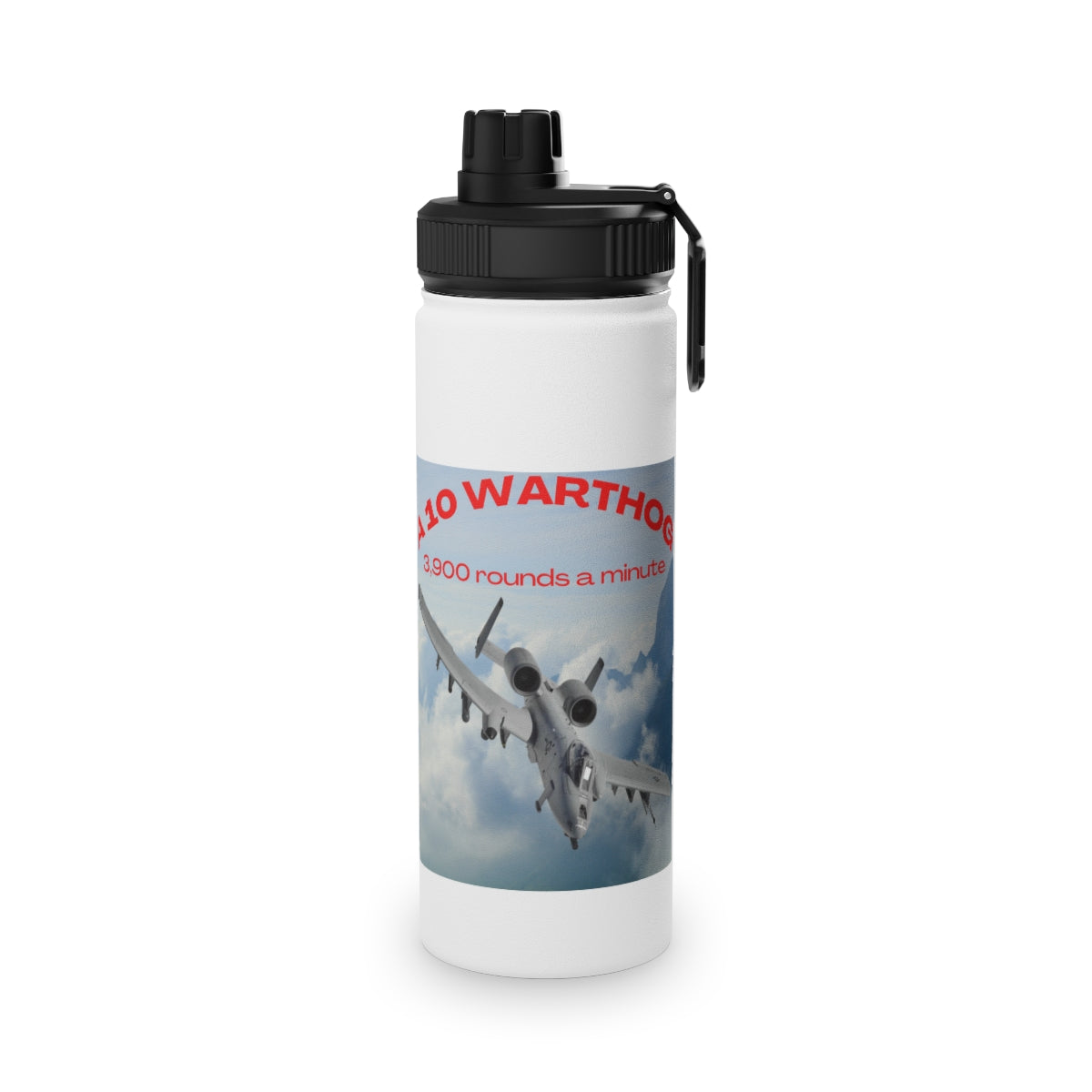 Stainless Steel Water Bottle, Sports Lid ( SPITFIRE ) Military Style