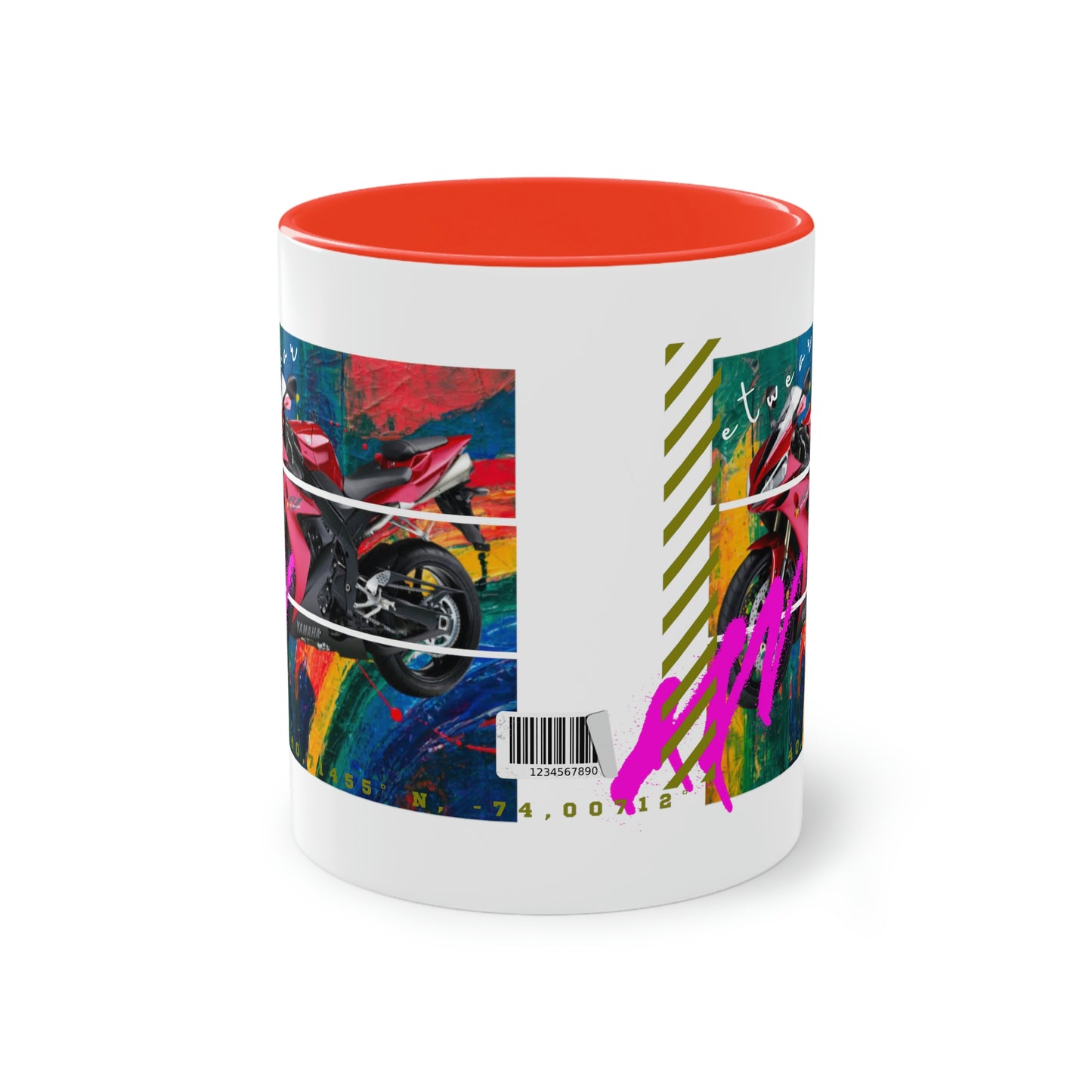 Coffee Mug  ( Urban Red Sports Bike )