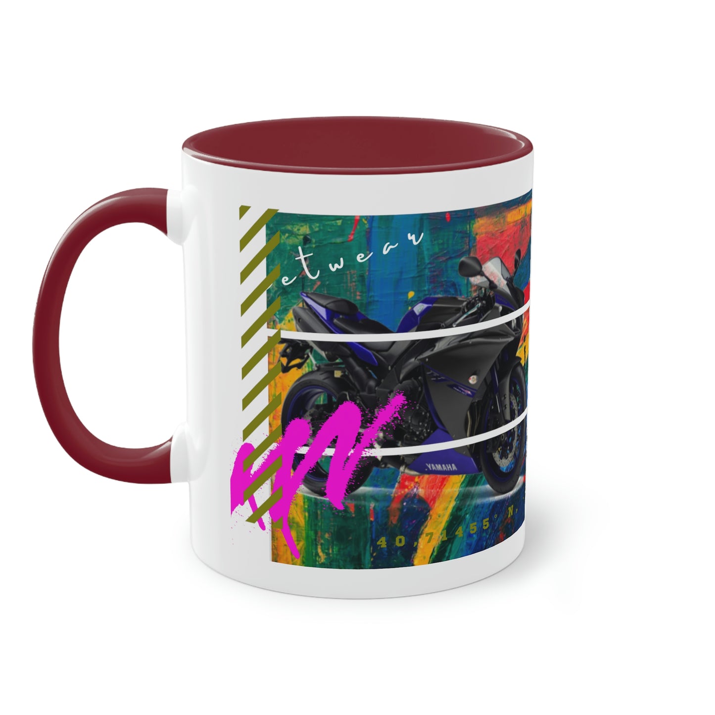 Coffee Mug  ( Urban Blue Sports Bike )