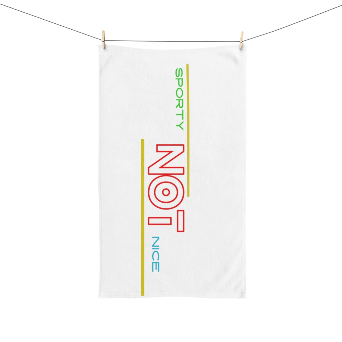Sports Towel ( SPORTY NOT NICE ) White