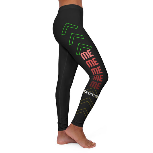 Women's Spandex Leggings ( Me ) Black