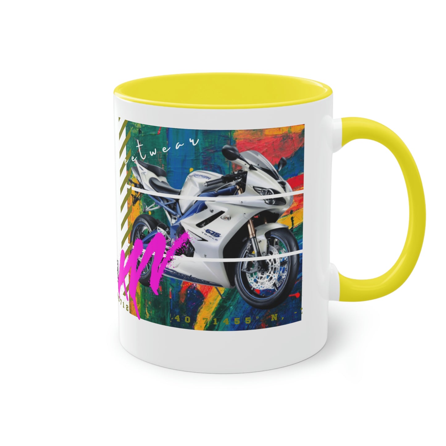 Coffee Mug  ( Urban White Sports Bike )