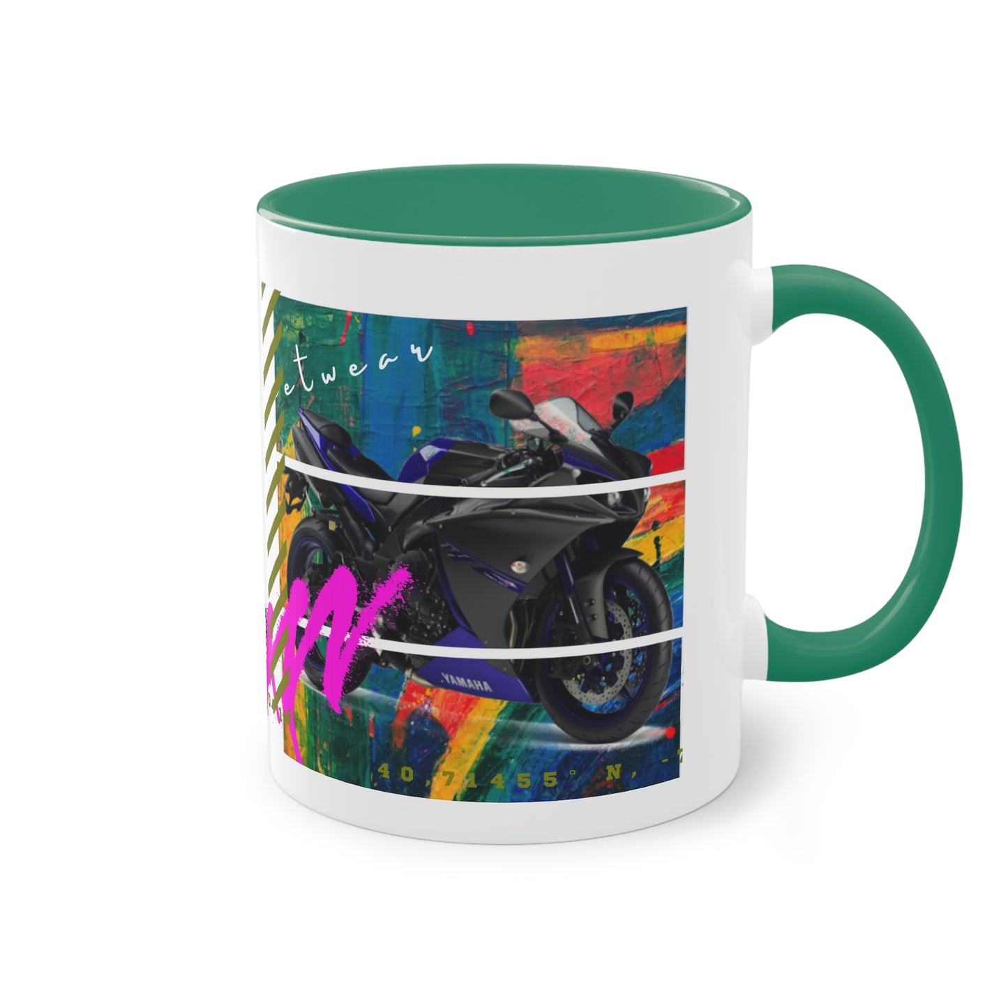 Coffee Mug  ( Urban Blue Sports Bike )