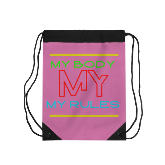 Drawstring Bag ( Look But Don't Touch  Pink )