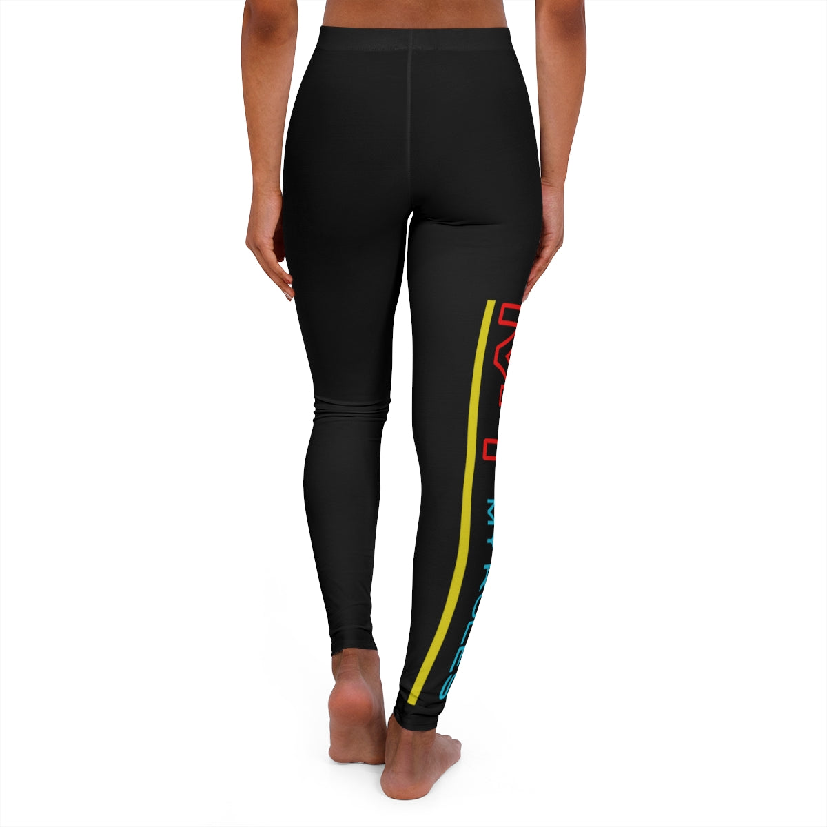 Women's Spandex Leggings ( My body my rules) BLACK