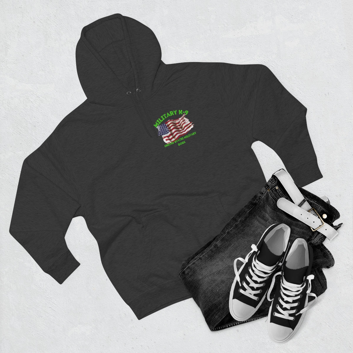Hoodie ( Military K 9 Unit ) Military Style