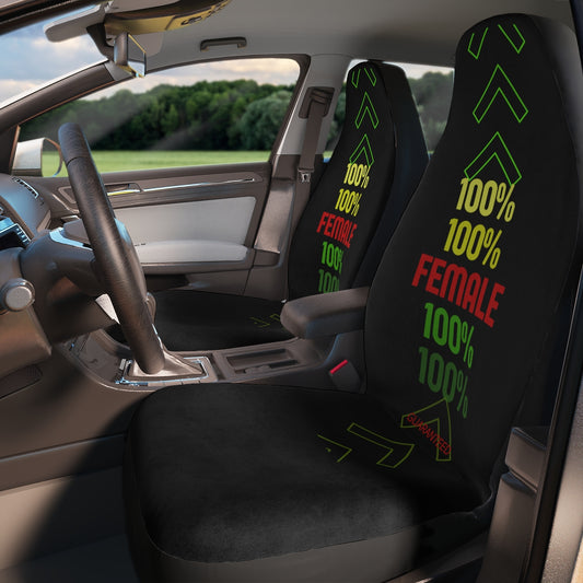 Polyester Car Seat Covers (100% Female) Black
