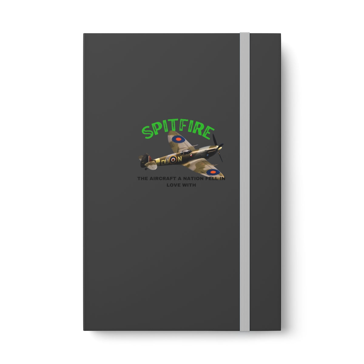 Hardcover Journal Color Contrast Notebook - Ruled ( SPITFIRE ) Military Styling