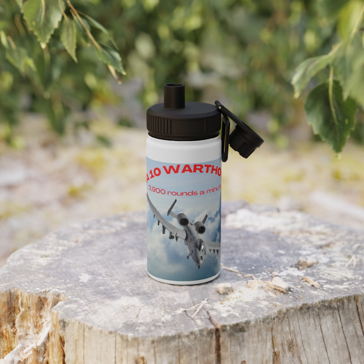 Stainless Steel Water Bottle, Sports Lid ( SPITFIRE ) Military Style