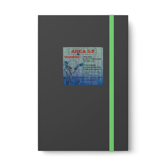 Hardcover Journal Color Contrast Notebook - Ruled ( Area 51)
