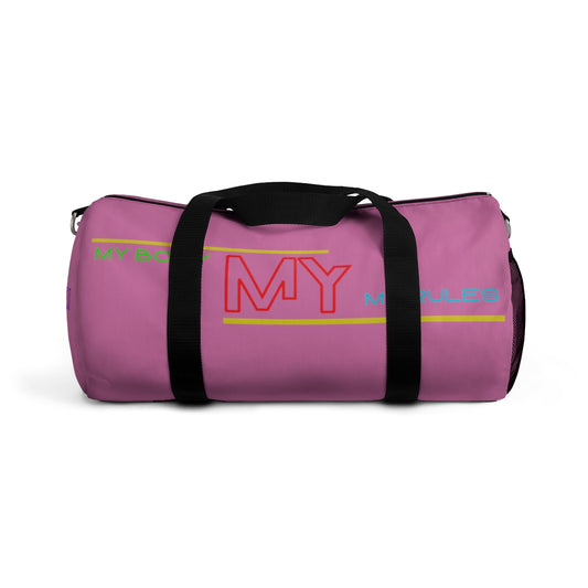 Sports Bag (My Body My Rules ) Pink