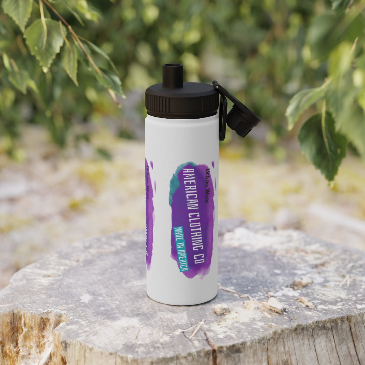 Stainless Steel Water Bottle, Sports Lid ( American Clothing Company )
