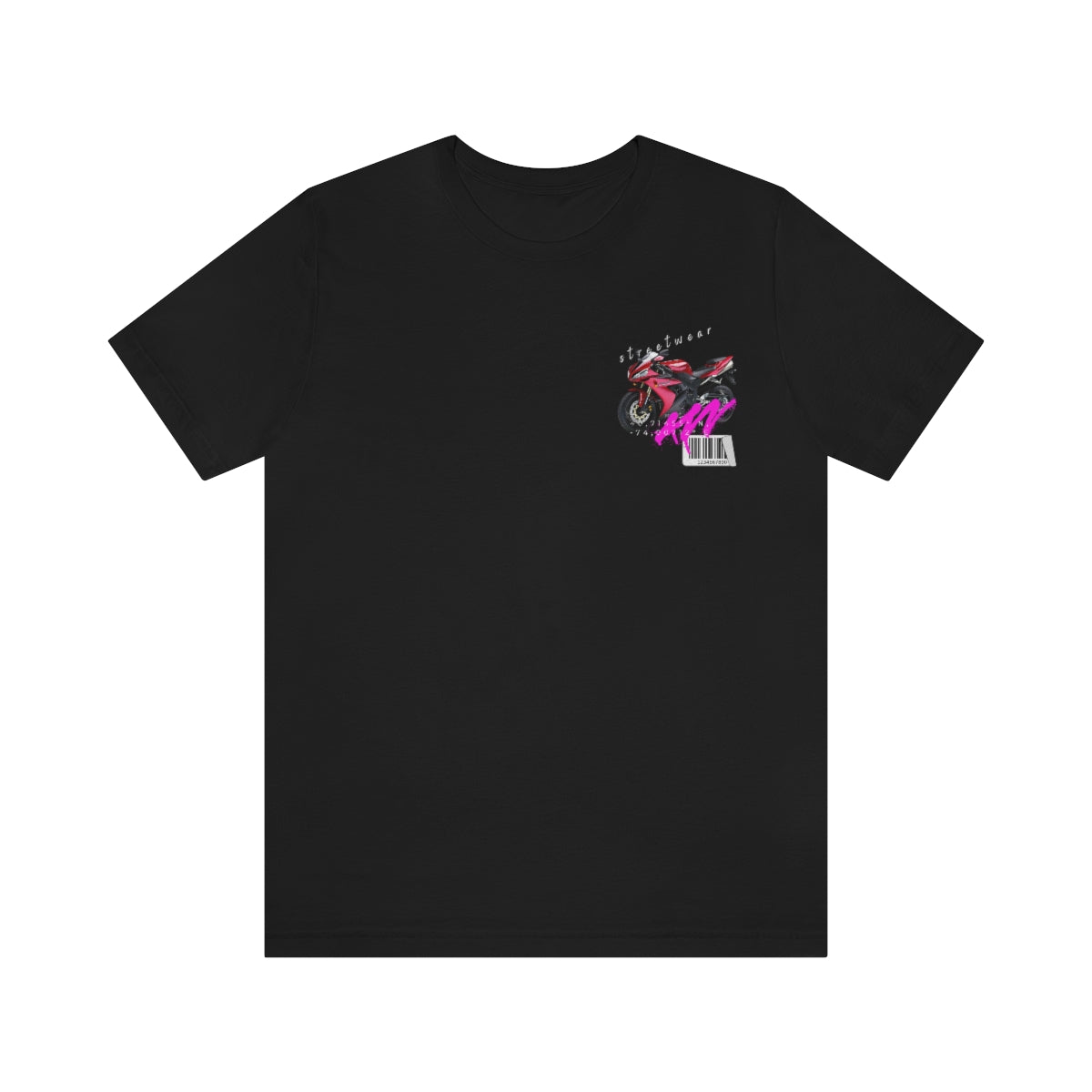 T-shirt Classic Jersey Short Sleeve (Red Motorbike )
