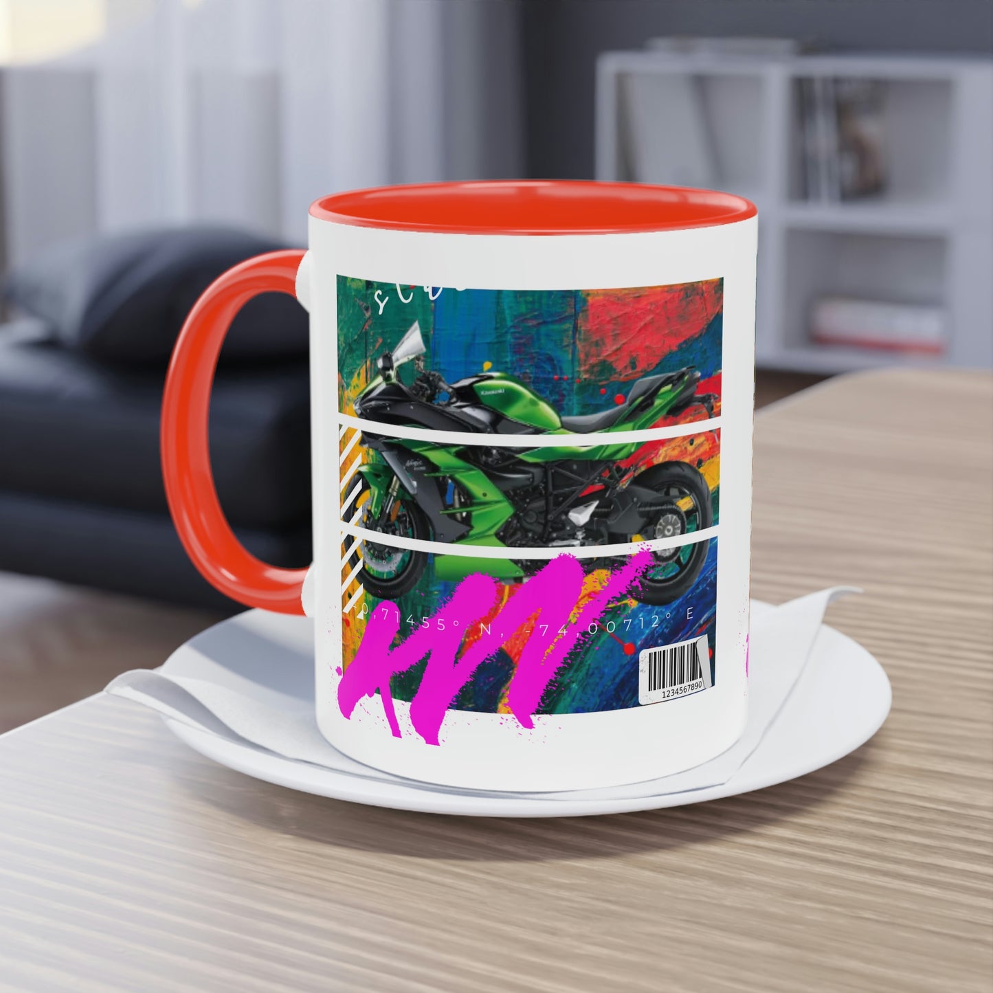 Coffee Mug  ( Urban Green Sports Bike )