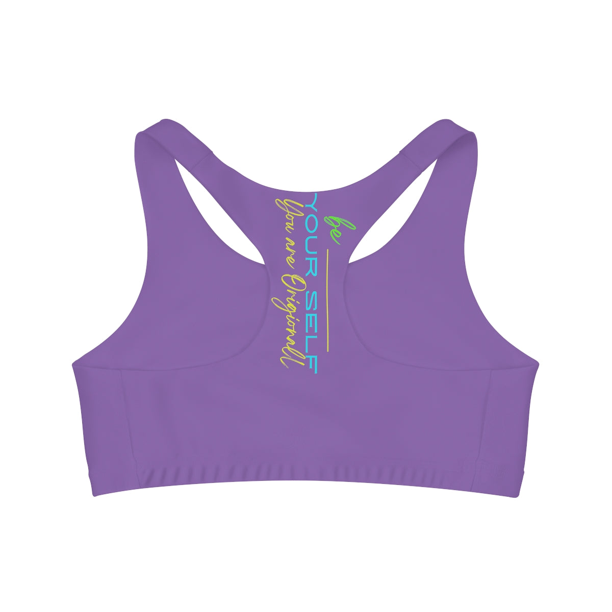 Sports Bra ( Be Yourself ) Purple