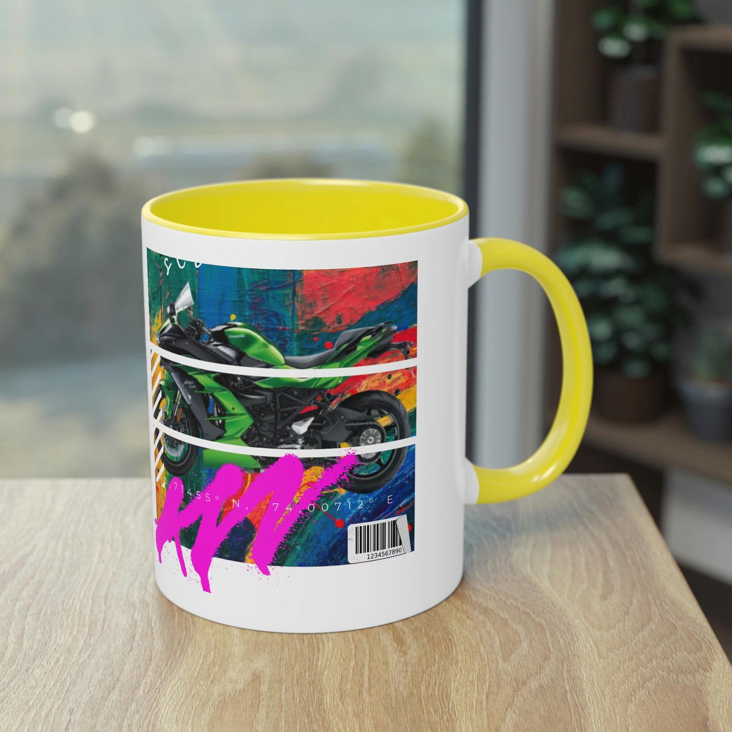 Coffee Mug  ( Urban Green Sports Bike )