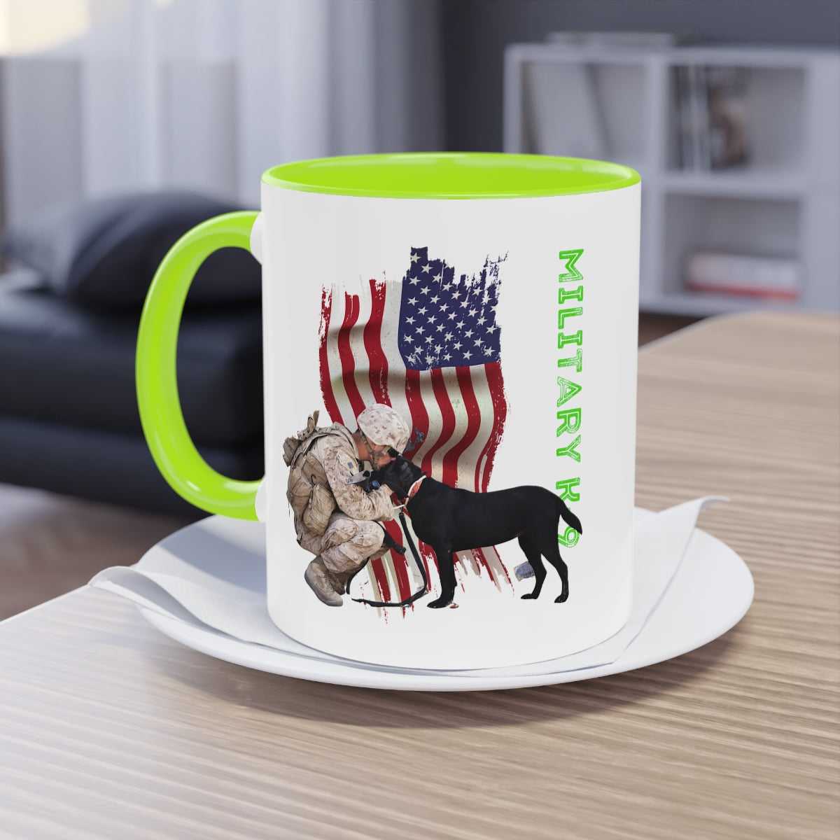 Coffee Mug  ( Military K-9 Unit ) Military Style