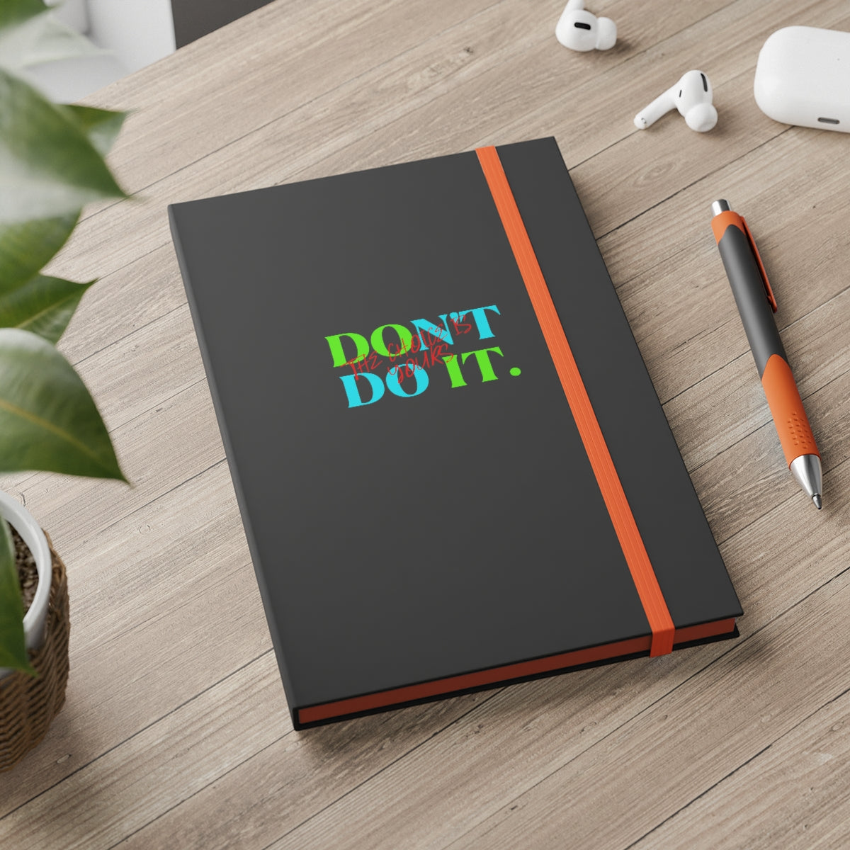 Hardcover Journal Color Contrast Notebook - Ruled (Do It Don't Do It)