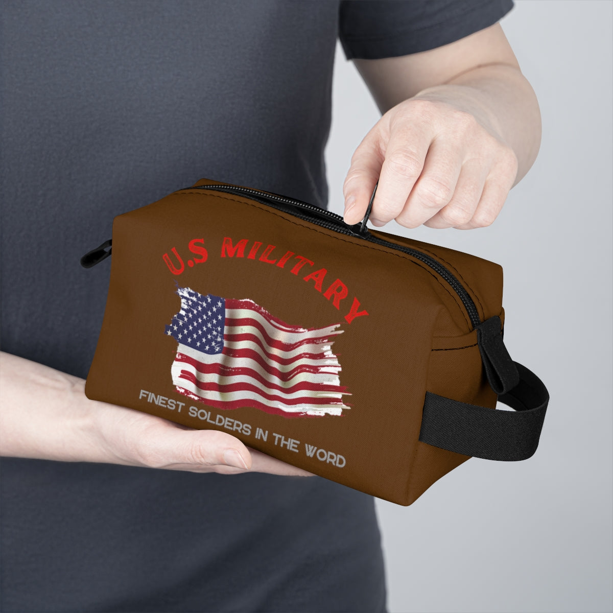 Toiletry Bag (US Military Brown ) Military Styling