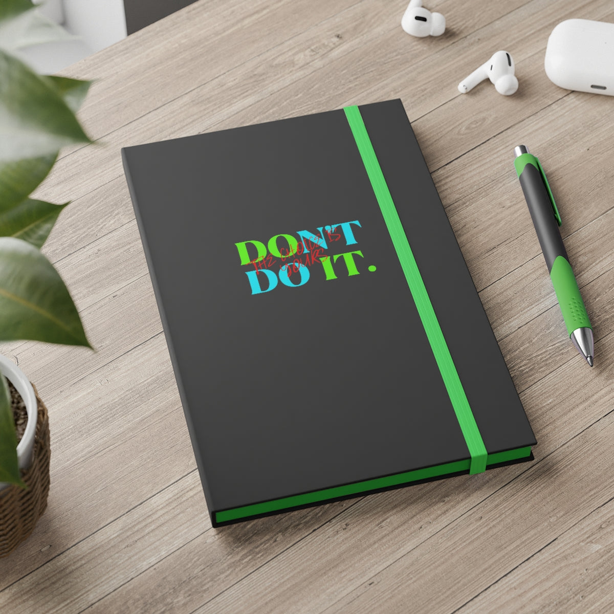 Hardcover Journal Color Contrast Notebook - Ruled (Do It Don't Do It)
