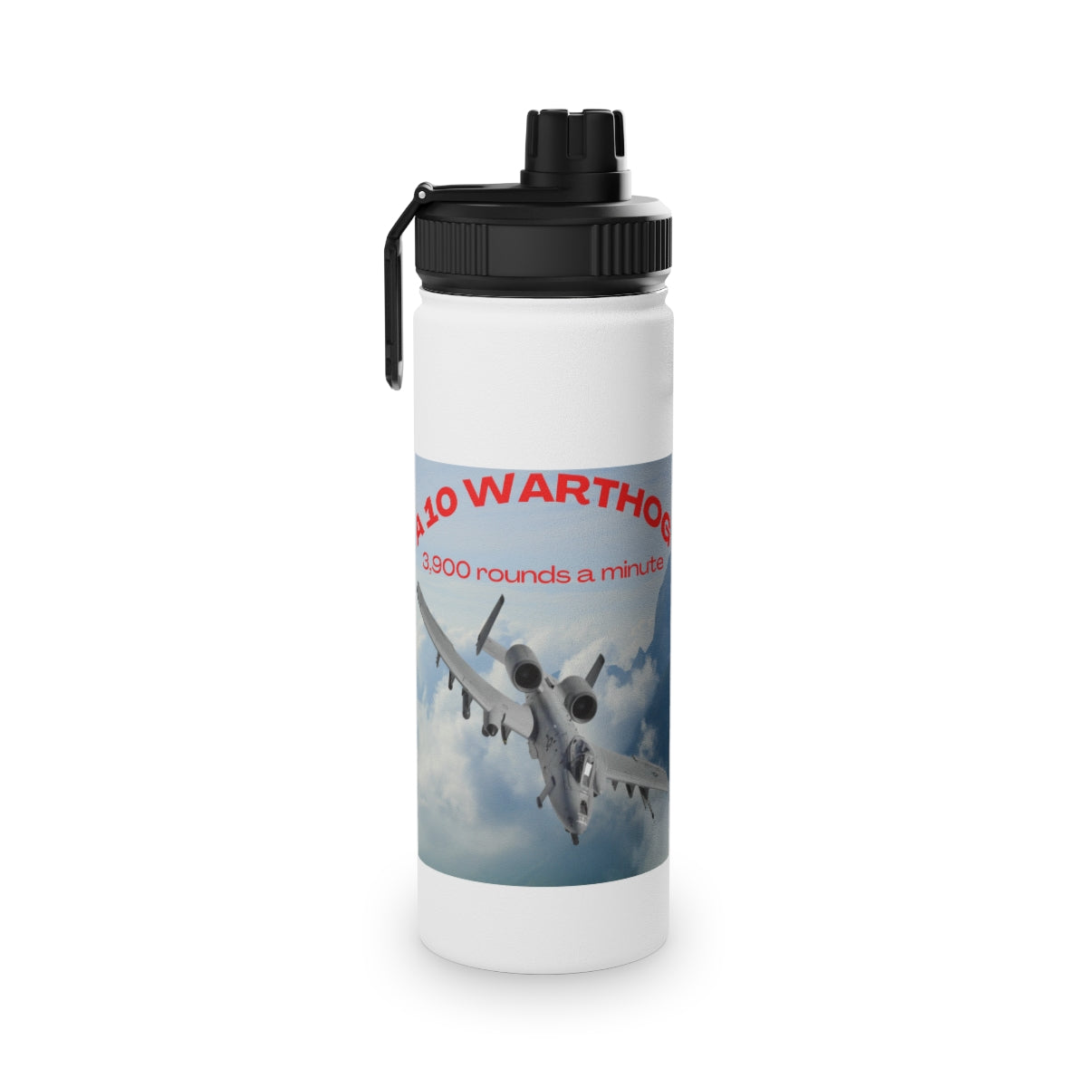 Stainless Steel Water Bottle, Sports Lid ( SPITFIRE ) Military Style
