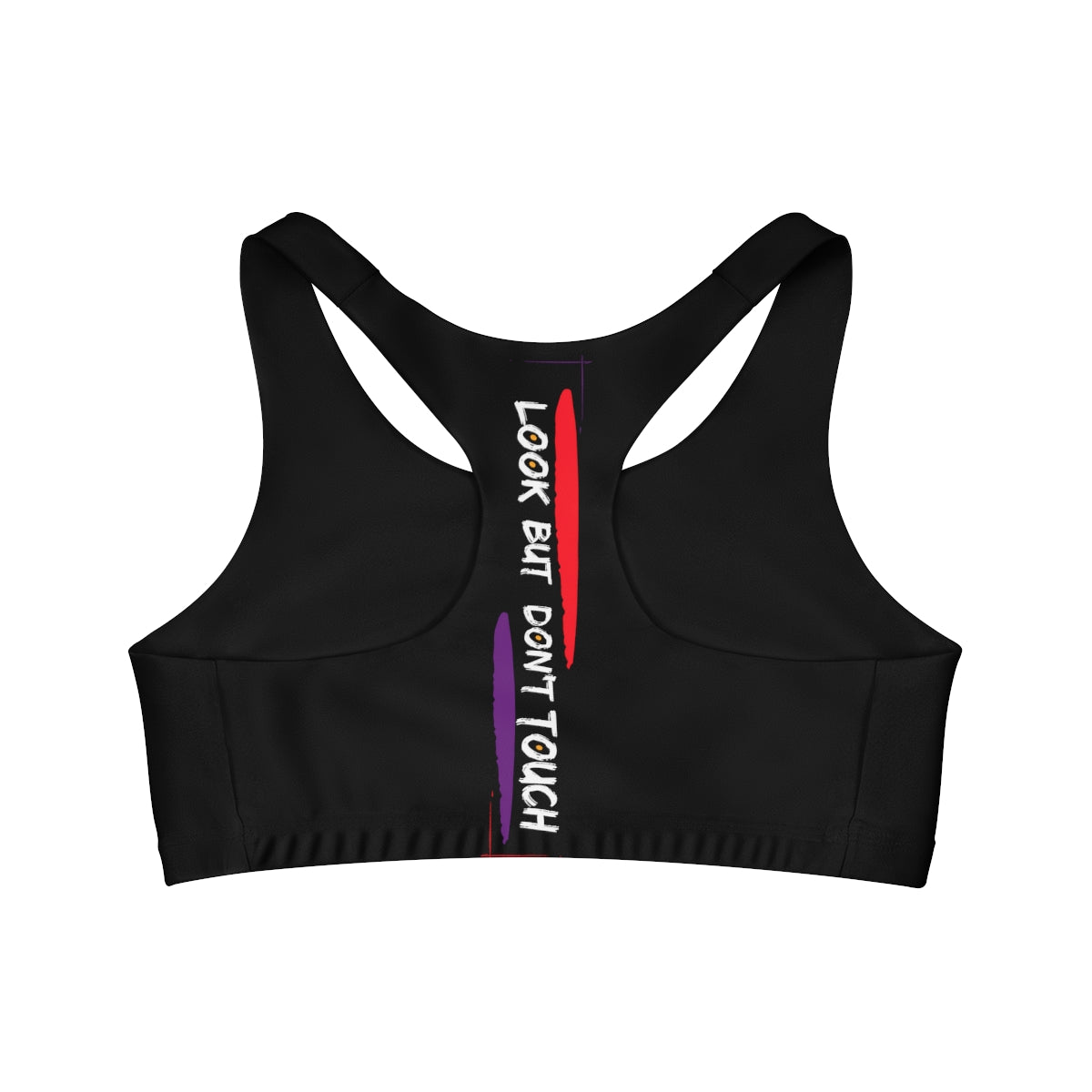 Sports Bra ( Look but don't touch ) Black