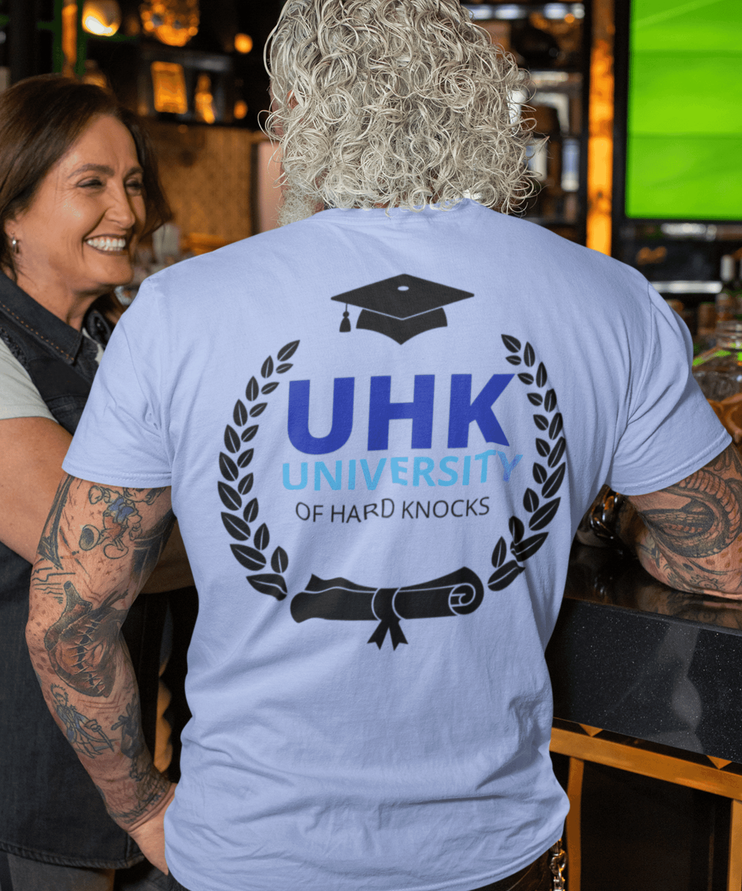T-Shirt Unisex Jersey Short Sleeve Tee ( University Of Hard Knocks )