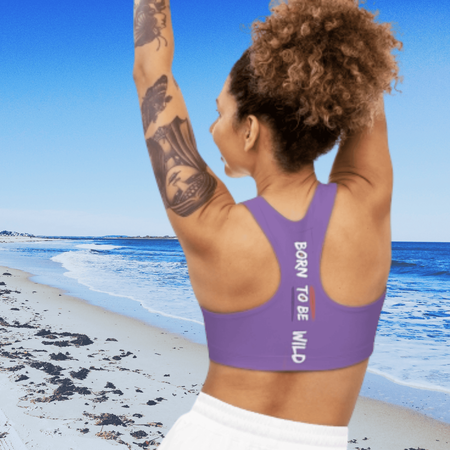 Sports Bra (Born to be wild) Purple