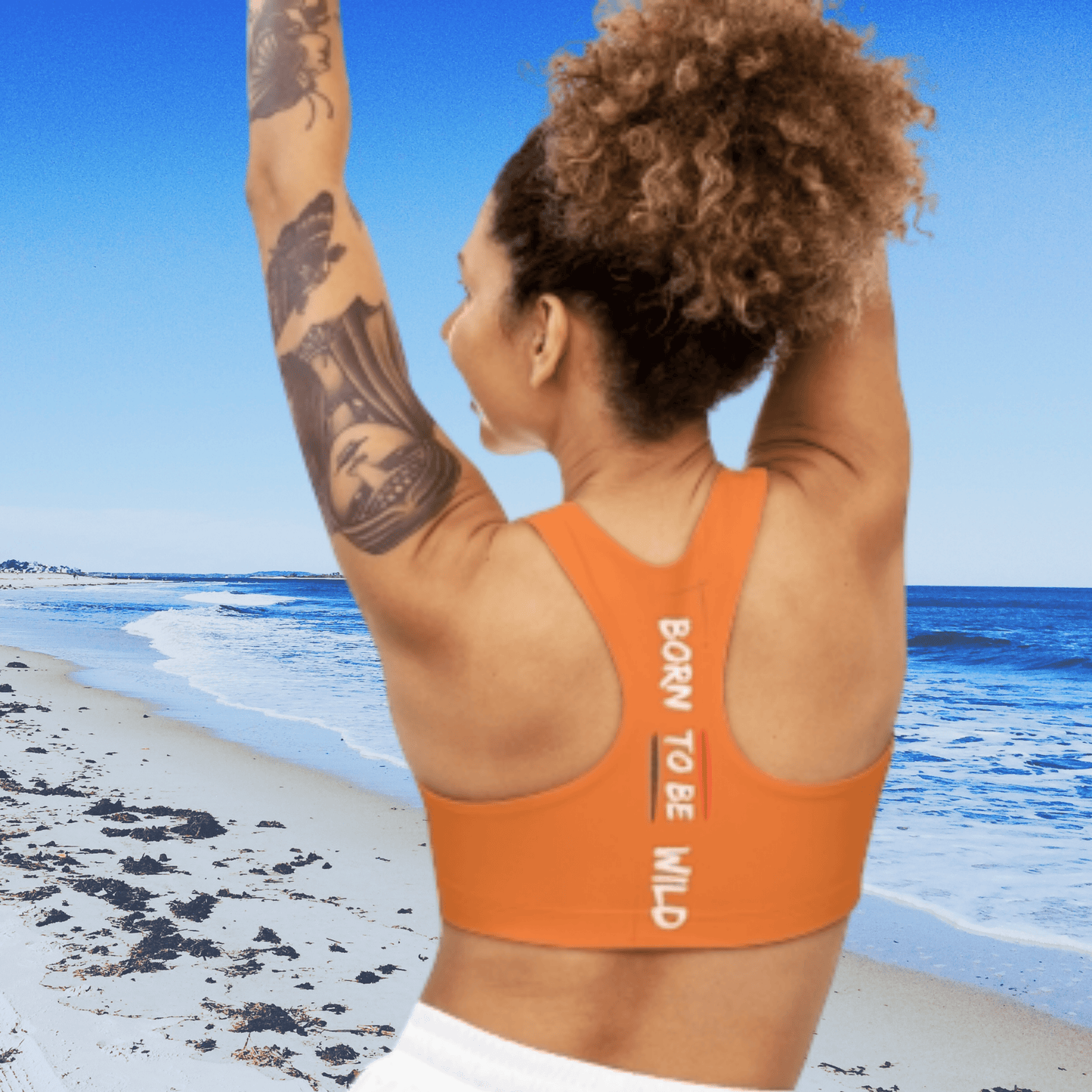 Sports Bra (Born to Be Wild) Orange