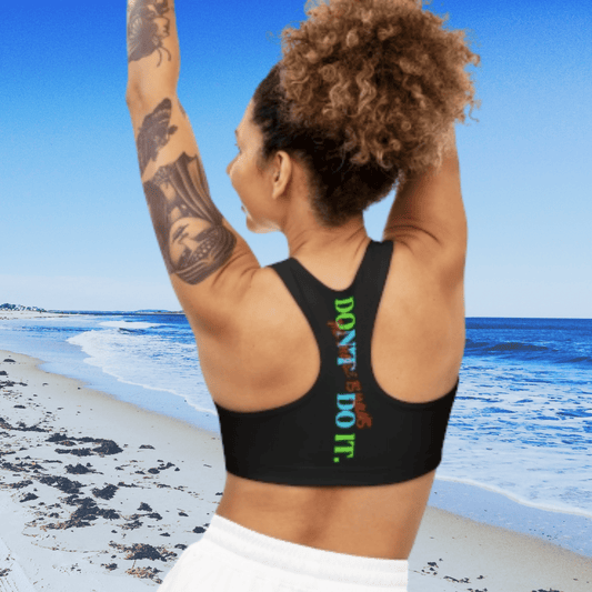 Sports Bra (Do It Don't Do It) Black
