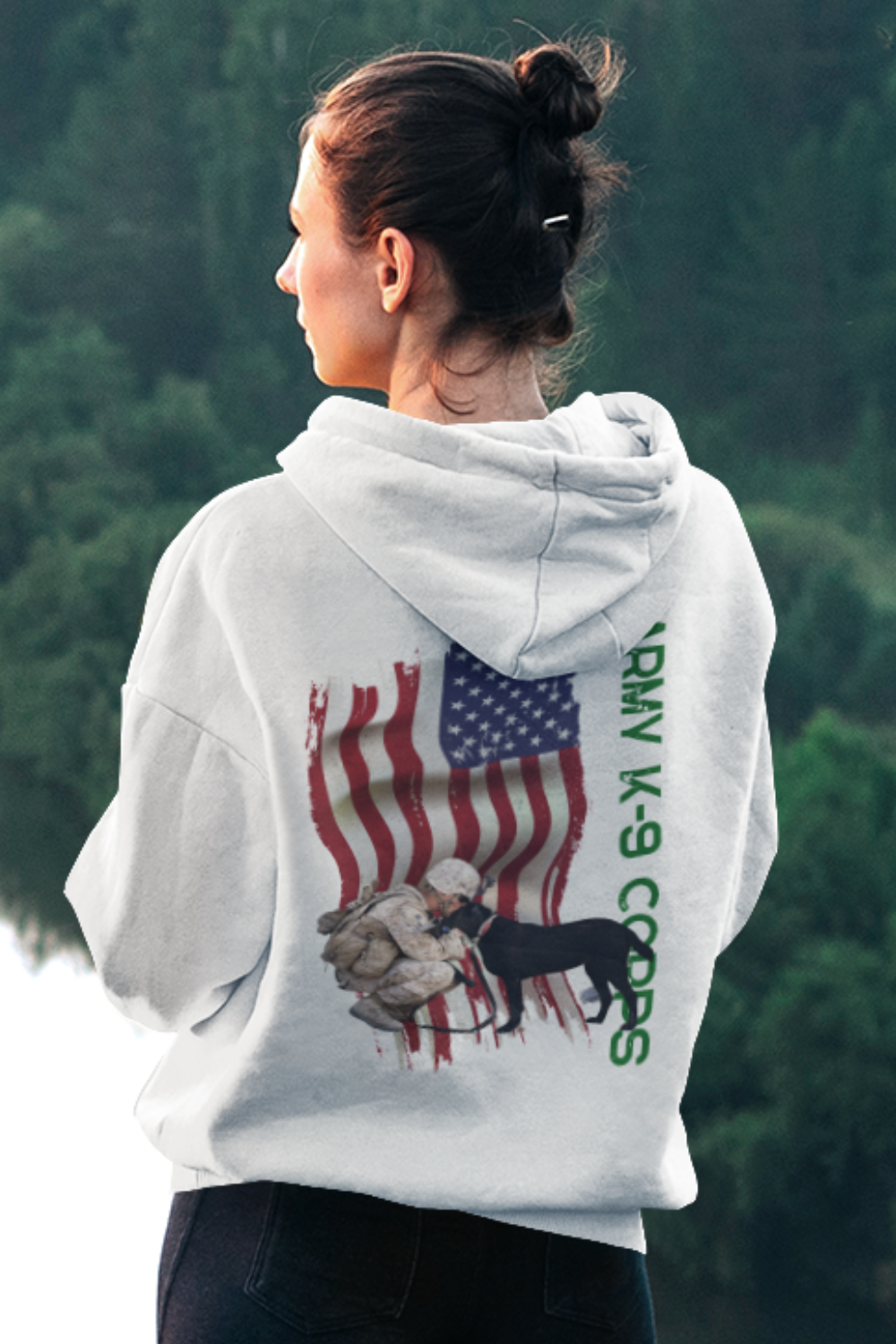 Hoodie ( Military K 9 Unit ) Military Style