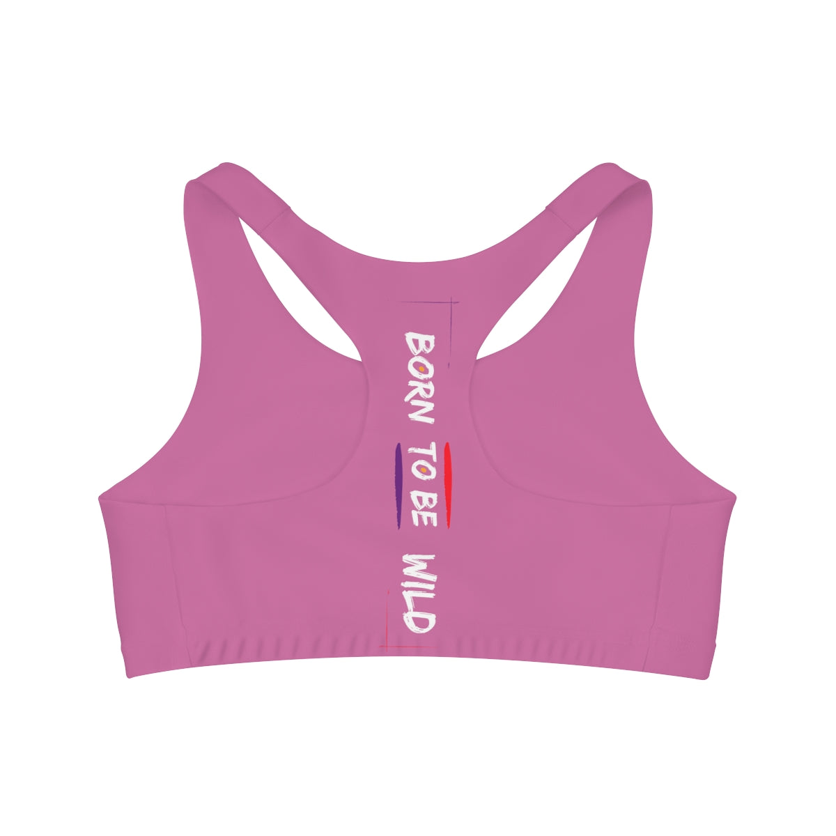 Sports Bra (Born to Be Wild) Pink