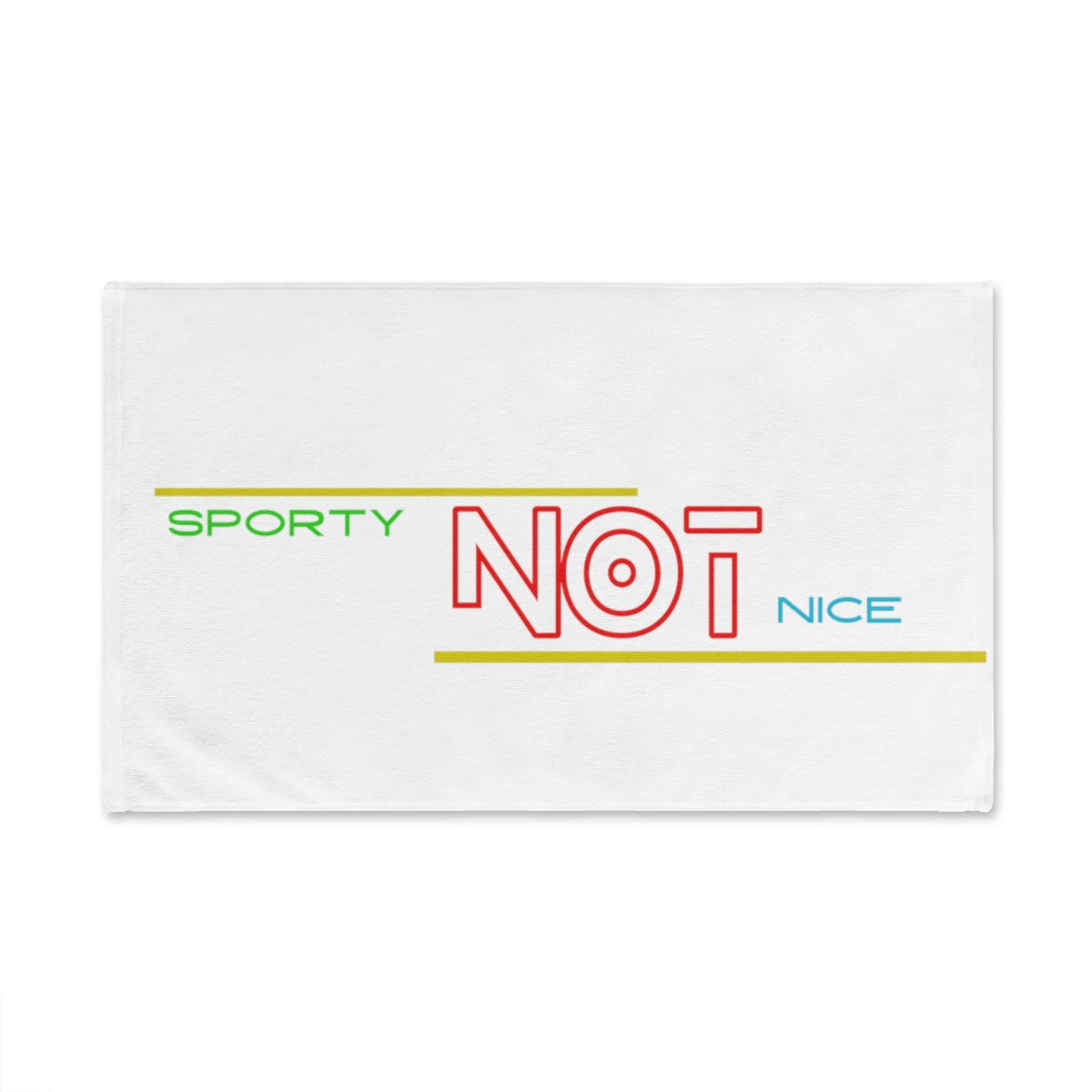 Sports Towel ( SPORTY NOT NICE ) White
