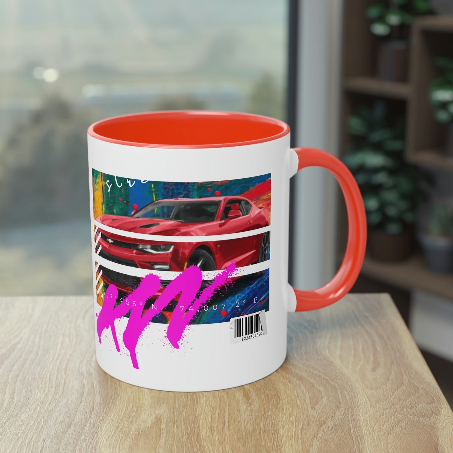 Coffee Mug  ( Urban Red Corvette )
