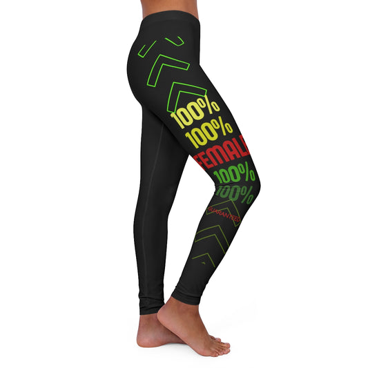 Women's Spandex Leggings  (100% Female ) Black
