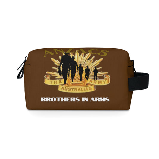 Toiletry Bag (ANZACS Brown ) Military Styling
