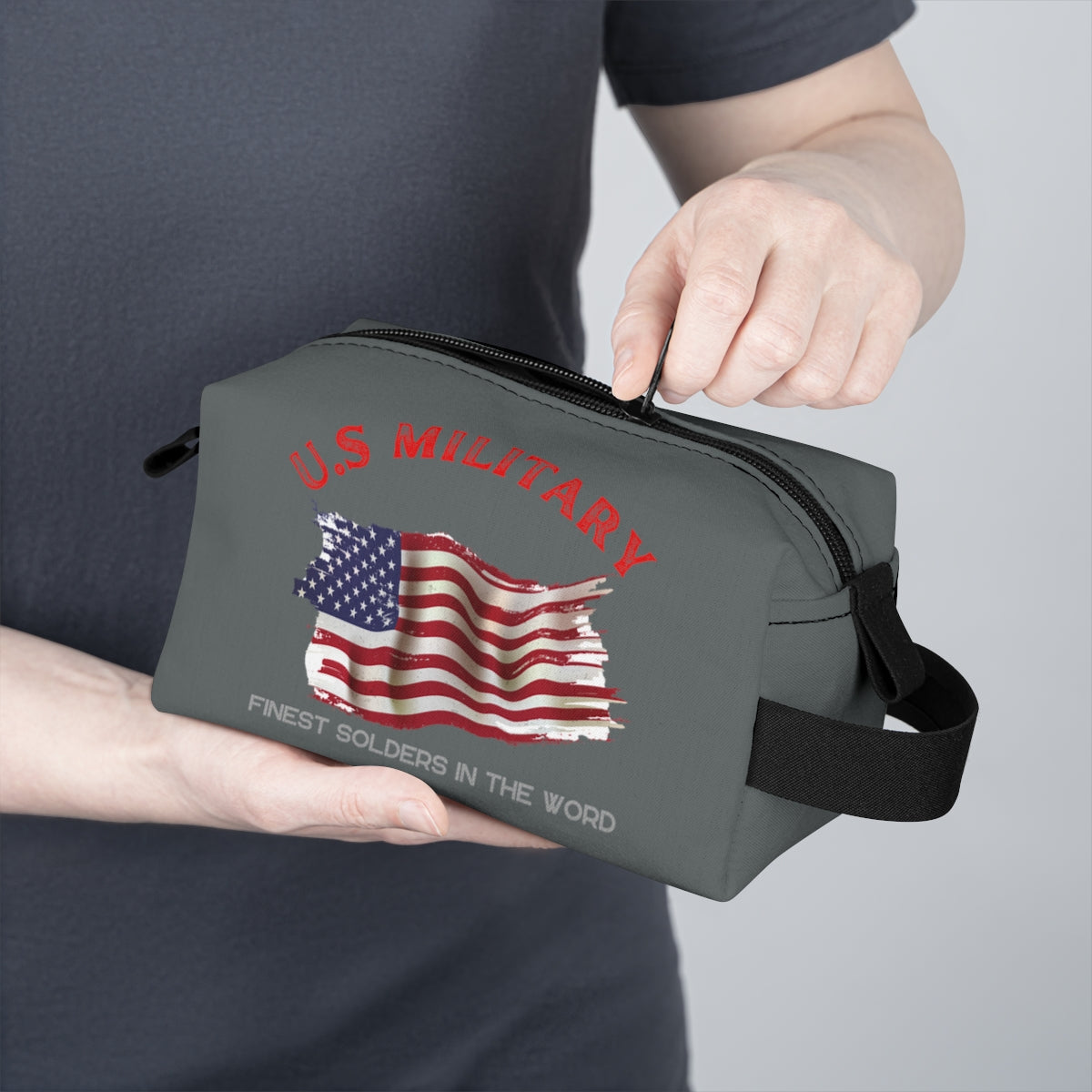 Toiletry Bag (US Military Grey ) Military Styling