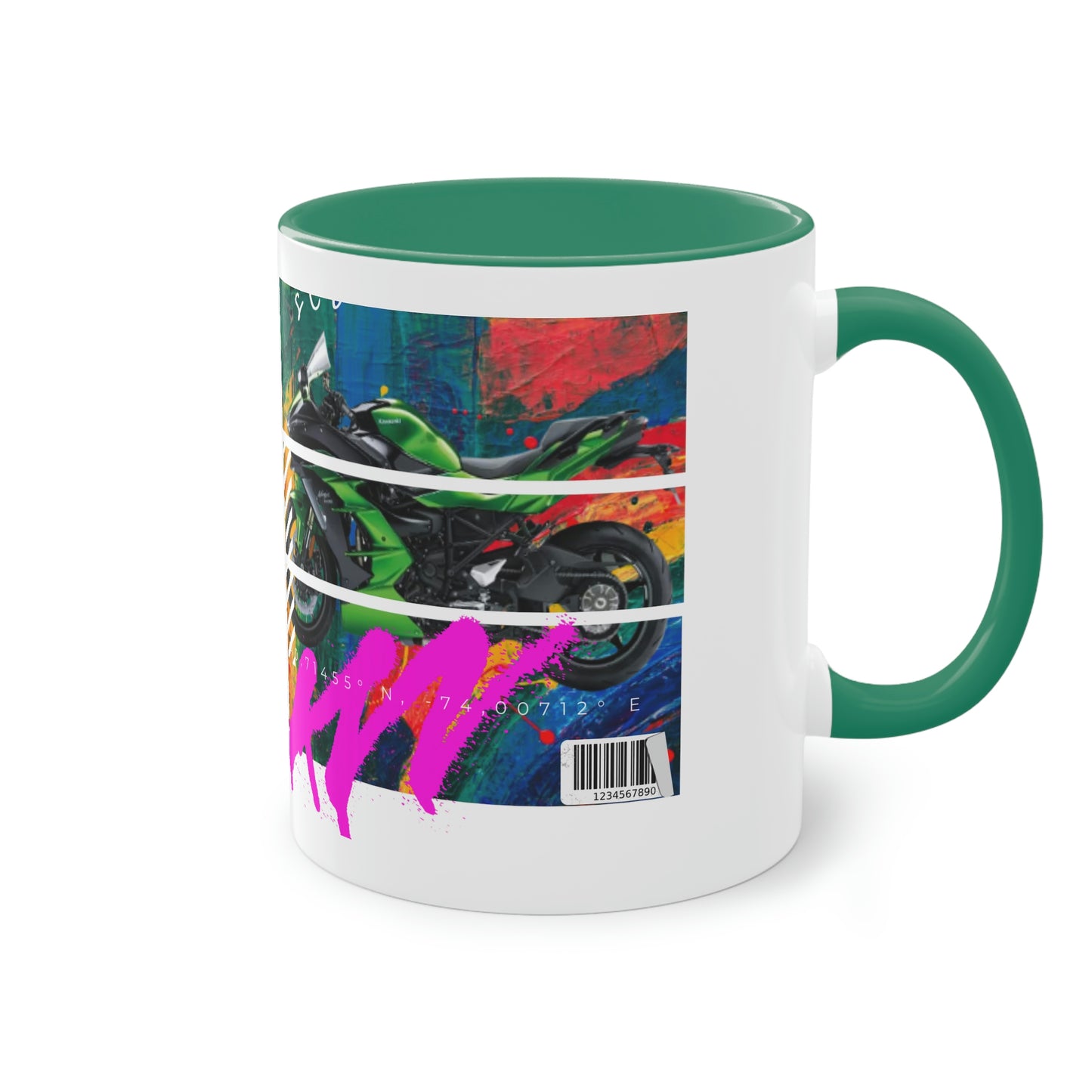 Coffee Mug  ( Urban Green Sports Bike )