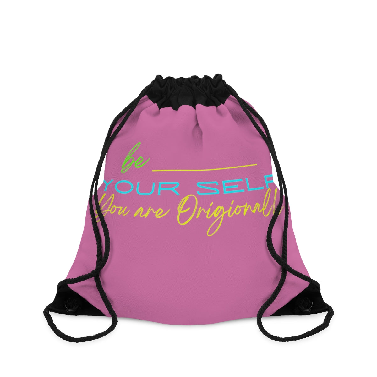 Drawstring Bag ( Be Yourself  Purple )