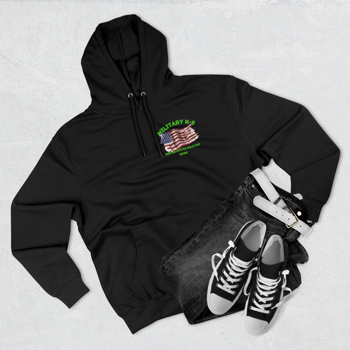 Hoodie ( Military K 9 Unit ) Military Style