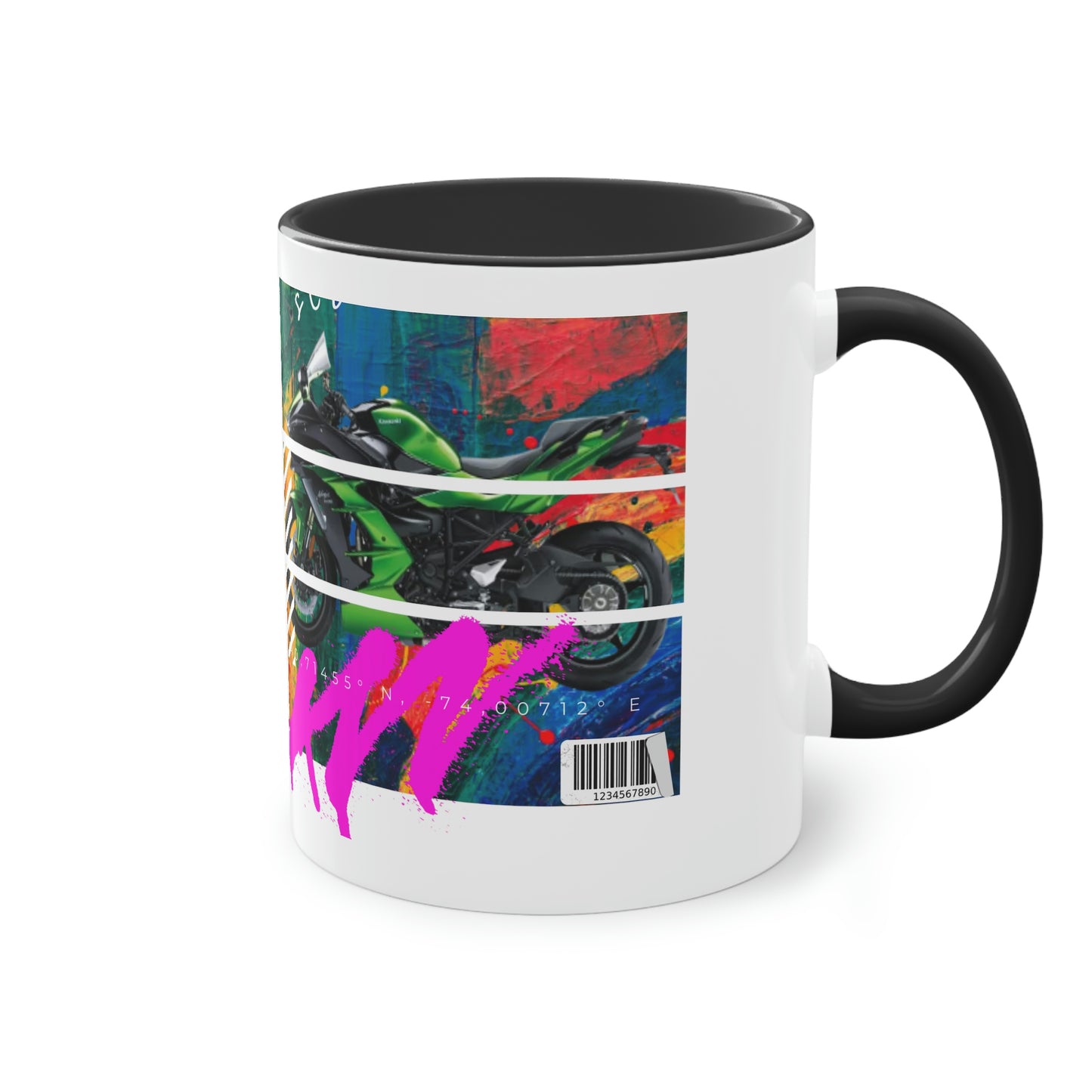 Coffee Mug  ( Urban Green Sports Bike )