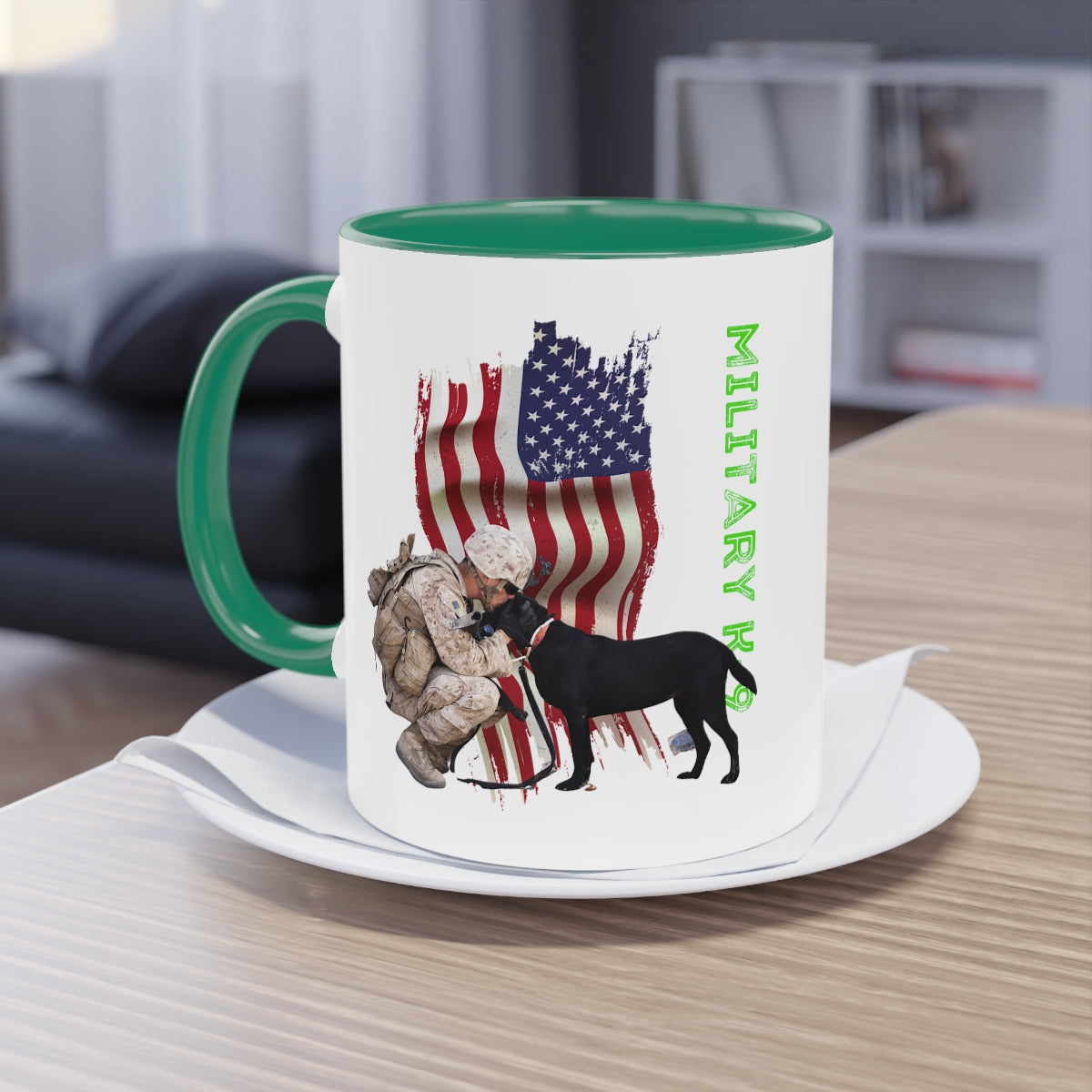 Coffee Mug  ( Military K-9 Unit ) Military Style