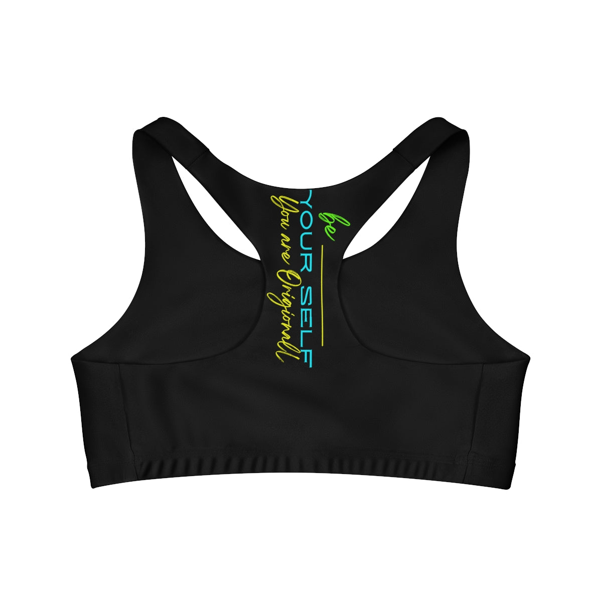 Sports Bra ( Be Yourself ) Black