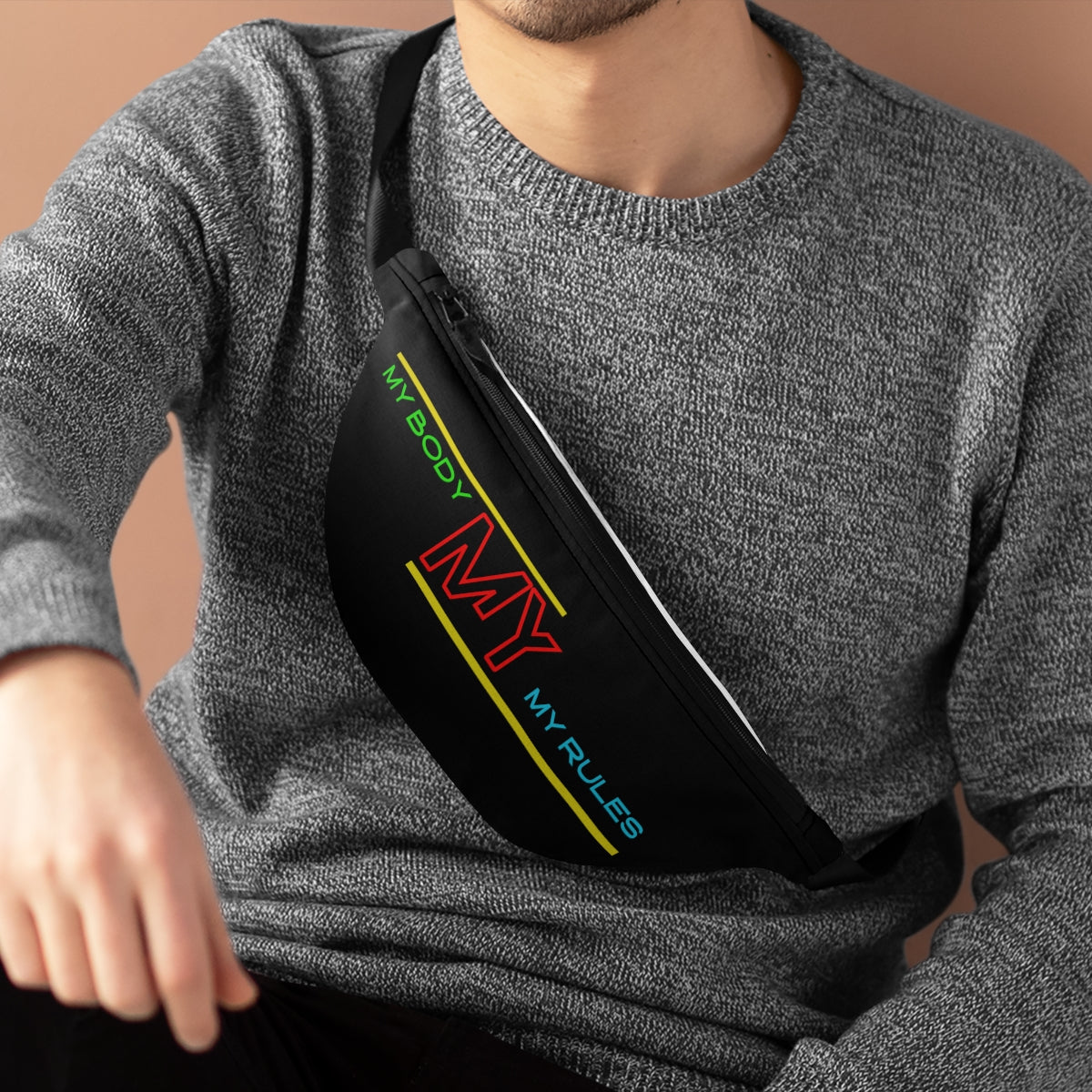Fanny Pack ( My Body My Rules Black)