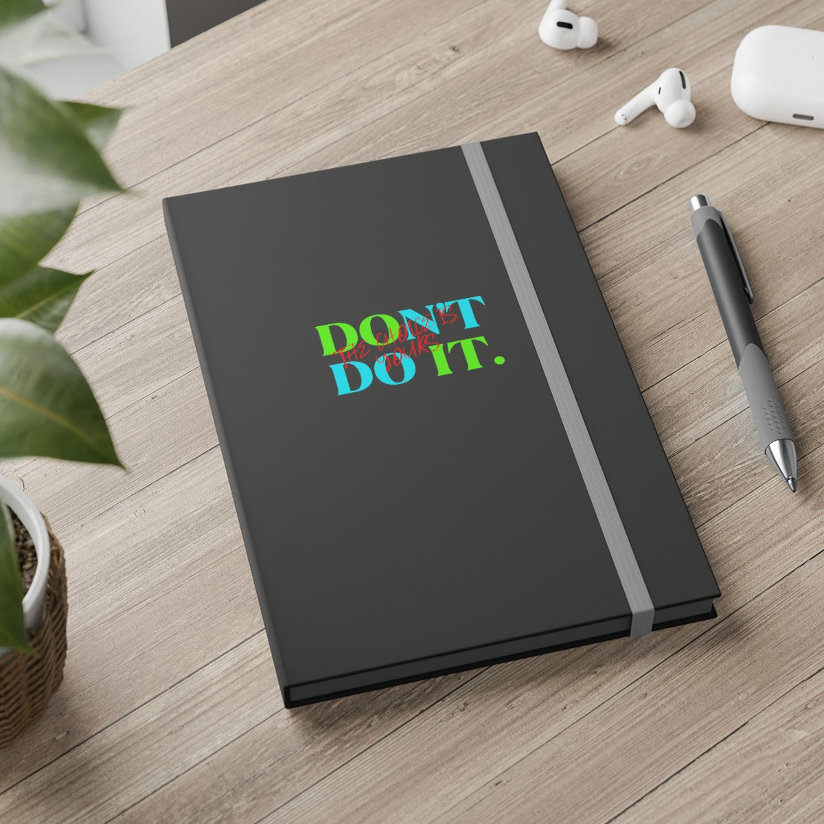 Hardcover Journal Color Contrast Notebook - Ruled (Do It Don't Do It)