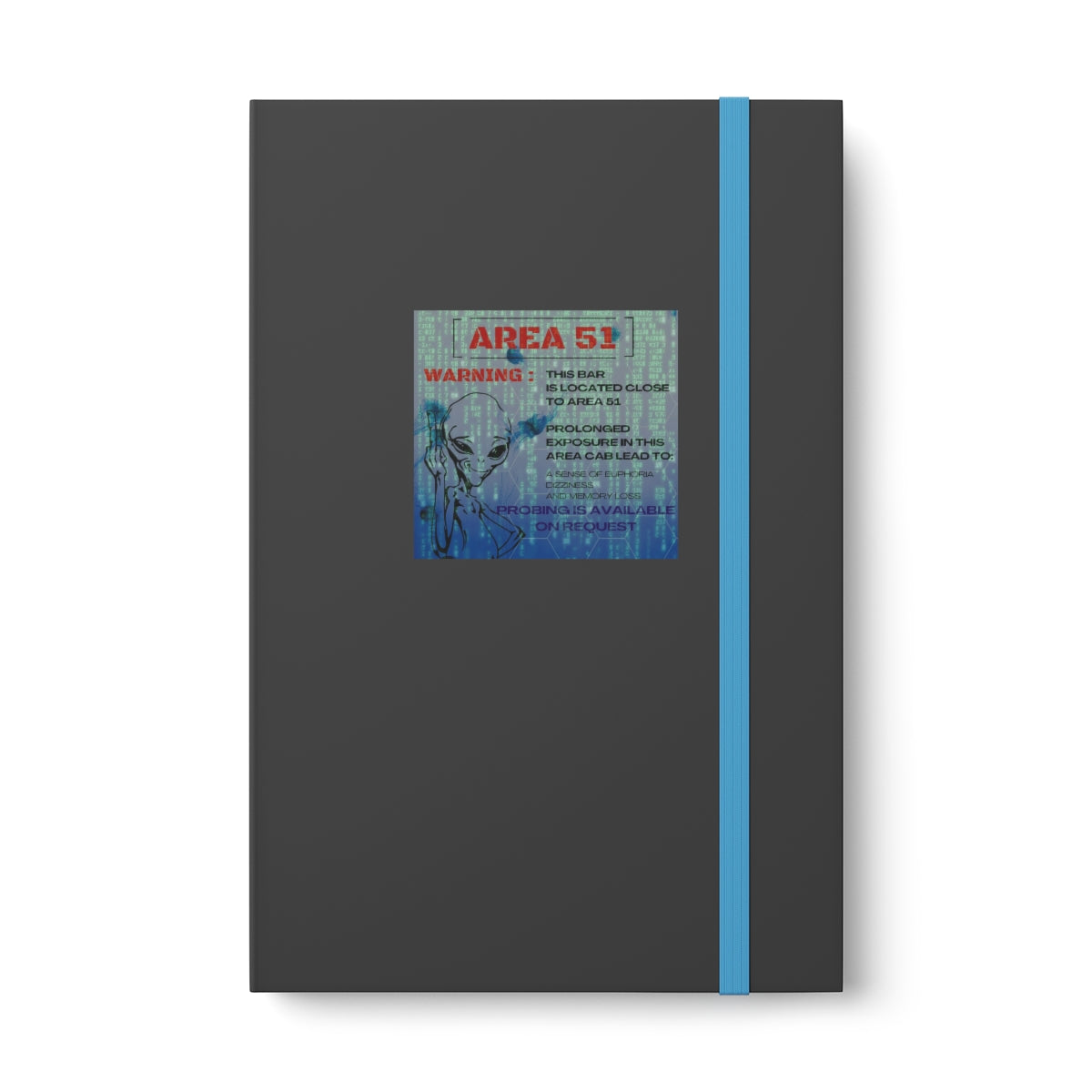 Hardcover Journal Color Contrast Notebook - Ruled ( Area 51)