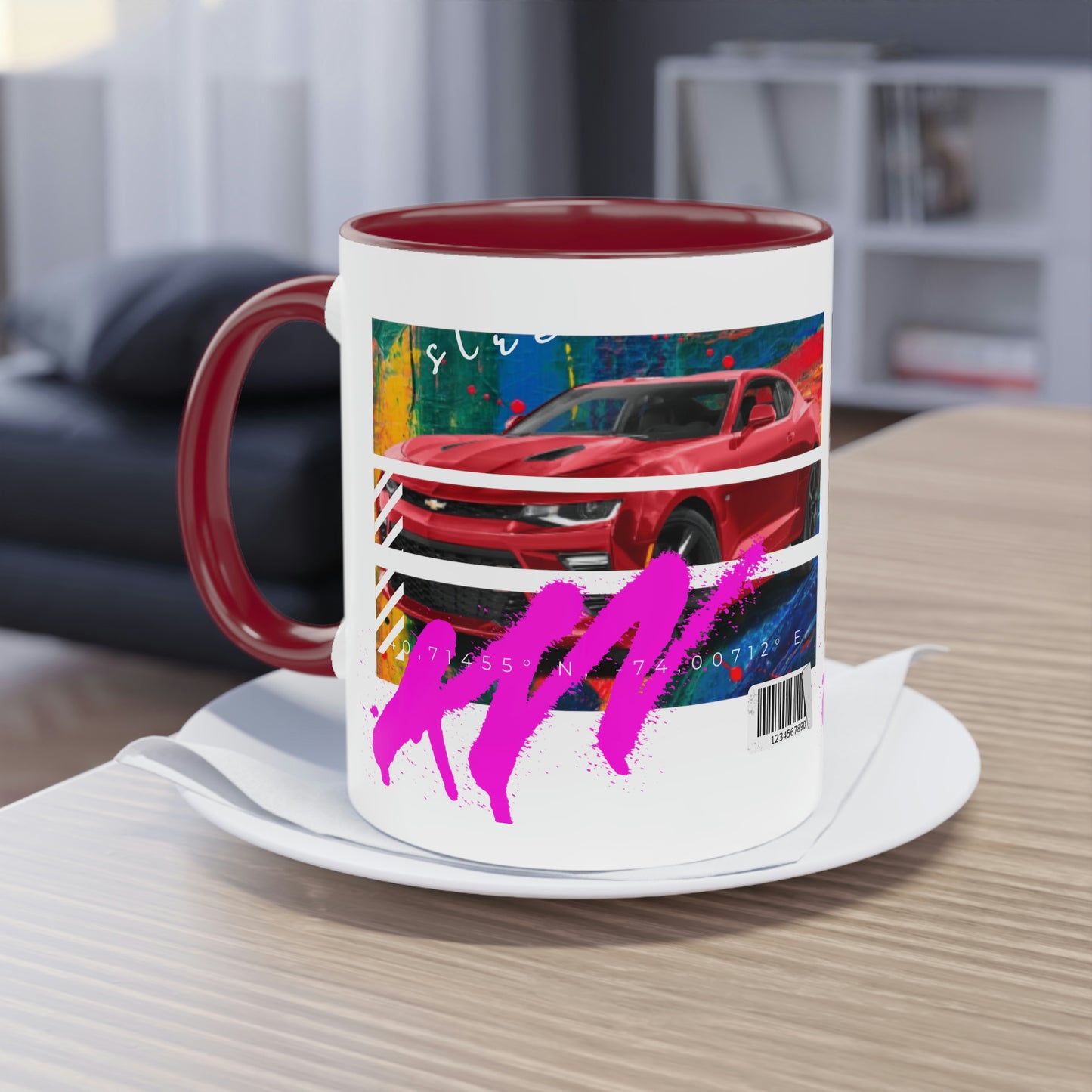 Coffee Mug  ( Urban Red Corvette )